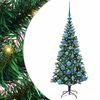vidaXL Albero di Natale artificiale con luci integrate Verde 120 cm