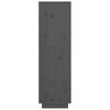 vidaXL Credenza Grigia 38x35x117 cm in Legno Massello di Pino