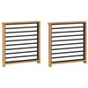 vidaXL Modulo Braccioli 2 pcs Bianco 60 x 6 x 61 cm