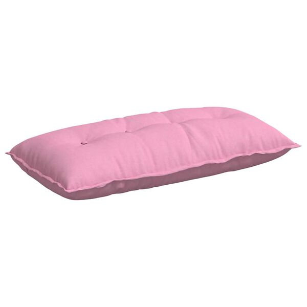 vidaXL Cuscino per Schiena Rosa 100 x 19 x 50 cm Tessuto