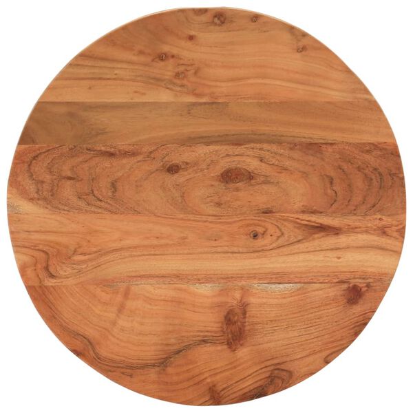 vidaXL Piano per Tavolo &Oslash;60x3,8 cm Rotondo in Legno Massello di Acacia