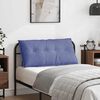 vidaXL Cuscino per Schiena Blu jeans 100 x 19 x 50 cm Tessuto