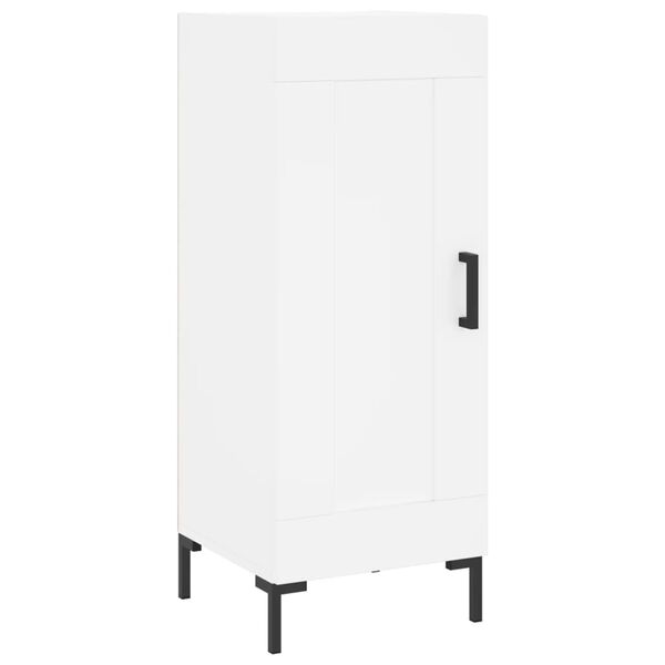 vidaXL Credenza Bianca 34,5x34x90 cm in Legno Multistrato