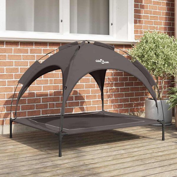 vidaXL Letto per Cani Marrone 104 x 86 x 84,5 cm Acciaio