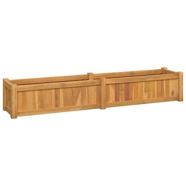 vidaXL Letto Giardino Rialzato 150x30x25 cm Legno Massello di Teak