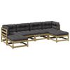 vidaXL Set Divani da Giardino 6pz con Cuscini Legno Impregnato di Pino
