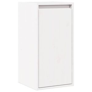 vidaXL Pensile Bianco 30x30x60 cm in Legno Massello di Pino