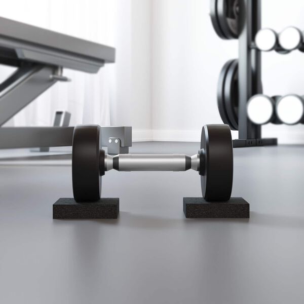 vidaXL Tappetino in Gomma Nero Gomma