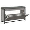vidaXL Panca Portascarpe Cassetto Ribaltabile Grigio Sonoma 102x32x56