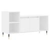 vidaXL Mobile Porta TV Bianco 100x35x55 cm in Legno Multistrato
