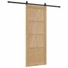 vidaXL Porta scorrevole ORKDAL Marrone 83 x 211 cm Pino massello