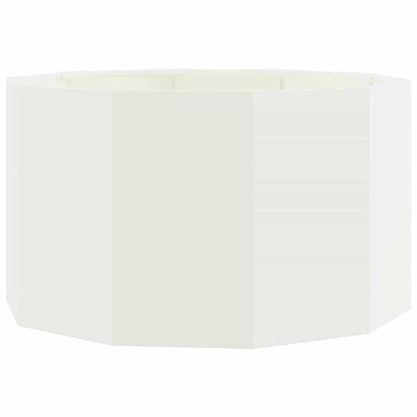 vidaXL Fioriera Bianco 90 x 90 x 50 cm Acciaio