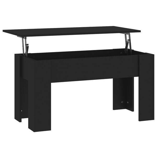 vidaXL Tavolino da Salotto Nero 101x49x52 cm in Legno Multistrato