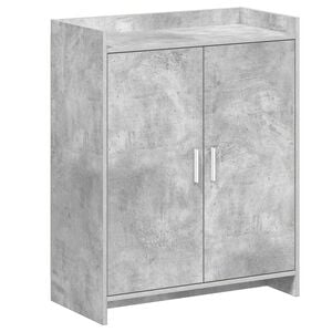vidaXL Mobile per scarpe con porta Grigio Cemento 73,5 x 36 x 92 cm