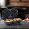 Bestron Piastra per Waffle Forma di Cuore ADWM730CO 1200 W Nera e Rame