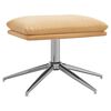 vidaXL Poggiapiedi Crema 60x60x35 cm in Microfibra