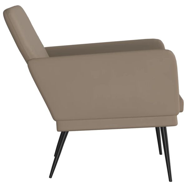 vidaXL Poltrona Cappuccino 61x78x80 cm Similpelle