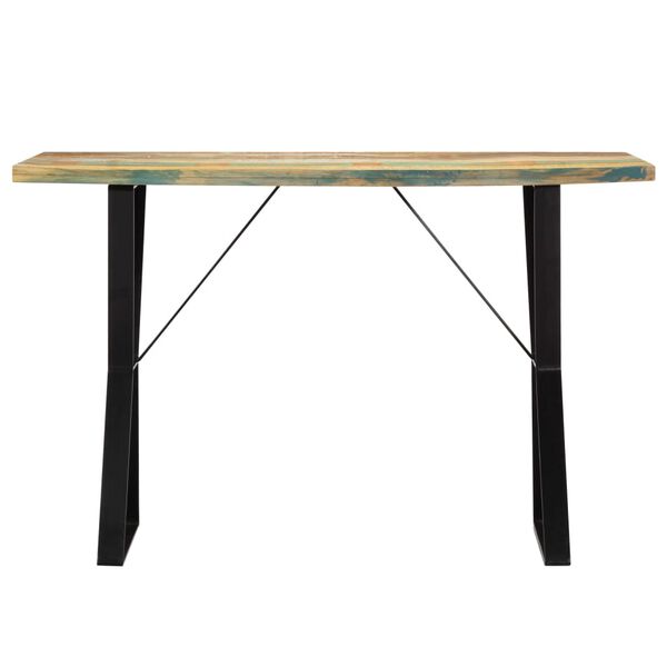 vidaXL Tavolo da Pranzo 120x60x76 cm in Legno Massello di Recupero