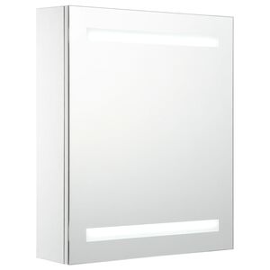 vidaXL Armadietto Bagno con Specchio e LED 50x13,5x60 cm