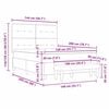 vidaXL Letto a molle con materasso Talpa 140 x 200 cm Tessuto