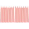 vidaXL Tende in Voile con Passanti 2 pz Rosa 140x140 cm