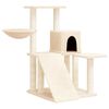 vidaXL Albero per Gatti con Tiragraffi in Sisal Crema 82 cm