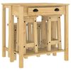 vidaXL Set da Bar 5 pz in Legno Massello di Pino