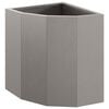 vidaXL Vaso d'angolo Ruggine 30 x 30 x 35 cm acciaio corten
