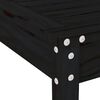 vidaXL Set da Bistrot da Giardino 3 pz Nero in Legno Massello di Pino