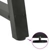 vidaXL Gambe per Tavolino da Caff&egrave; a Forma di A 2 pz Antracite 50x(42-43) cm Acciaio