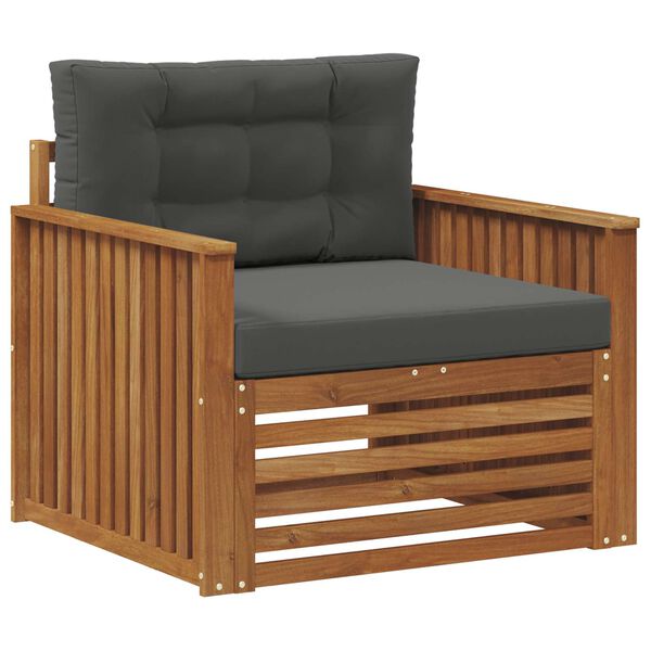 vidaXL Set di divani da esterno Legno di Acacia Massello e Poliestere