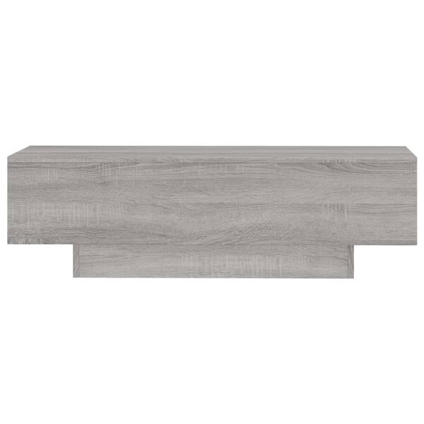vidaXL Tavolino Salotto Grigio Sonoma 100x49,5x31 cm Legno Multistrato