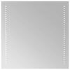 vidaXL Specchio da Bagno con Luci LED 50x50 cm