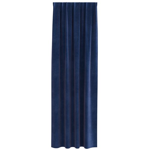 vidaXL Tende oscuranti 2 pcs Blu Scuro 140 x 245 cm Velluto