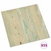 vidaXL Tavole per Pavimenti 55 pcs Marrone Chiaro 5,11 m&sup2; PVC