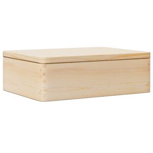 vidaXL Scatola in Legno con Coperchio 40x30x13 cm Legno Massello Pino