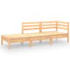 vidaXL Set Divani da Giardino 3 pz in Legno Massello di Pino