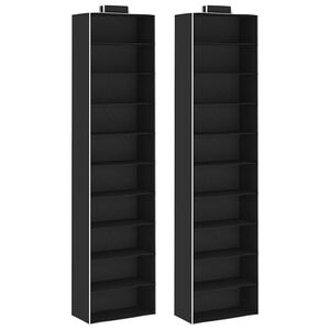 vidaXL Organizer per Armadio da Appendere 2 pz con 10 Ripiani Tessuto