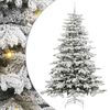 vidaXL Albero di Natale Artificiale con Rami Pieghevoli Bianco 240 cm