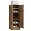 vidaXL Scarpiera Rovere Fumo 32x35x92 cm in Legno Multistrato