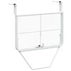 vidaXL Tavolo da Balcone Bianco 60x40 cm in Acciaio