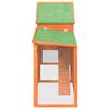 vidaXL Conigliera Marrone 185,5x60,5x109,5cm in Legno Massello di Pino