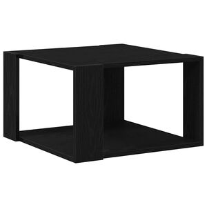 vidaXL Tavolino da salotto Rovere Nero 85 x 55 x 31 cm