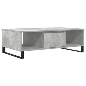vidaXL Tavolino Salotto Grigio Cemento 104x60x35 cm Legno Multistrato