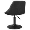 vidaXL Sedie da Pranzo Girevoli 4 pz Nere in Velluto