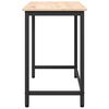 vidaXL tavolo Naturale 80 x 50 x 77 cm Legno ingegnerizzato e acciaio
