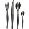 Lou Laguiole Set di Posate 16 pz Jet Nero Pietra Slavata
