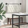 vidaXL Testata appesa Montaggio a parete Crema 110 x 55 x 7 cm Velluto