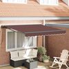 vidaXL Tenda Retrattile Marrone 300 x 250 cm Alluminio e Tessuto