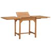 vidaXL Tavolo da Giardino Estensibile (110-160)x80x75 cm Massello Teak